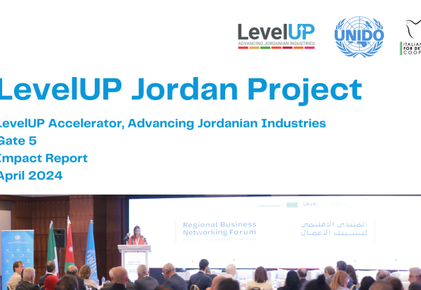 UNIDO LevelUP Jordan Project Gate 5 Impact Report Front Page